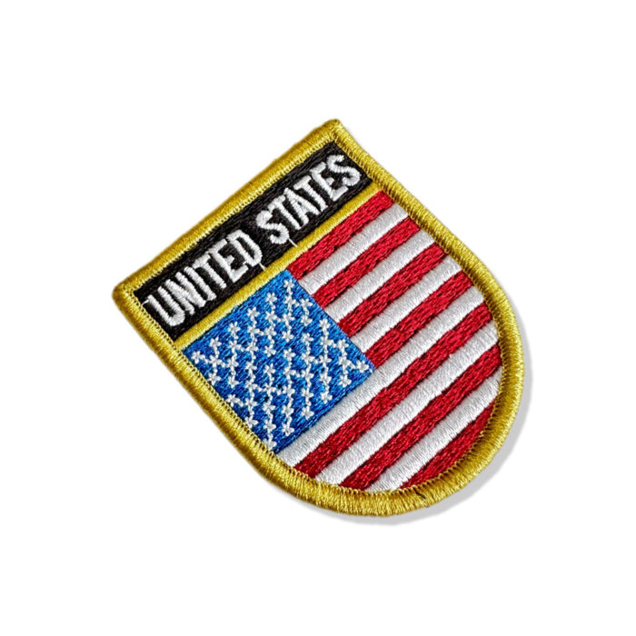 BP0055E-011 Bandeira USA EUA Patch Bordado 5,7x6,8cm - Image 7