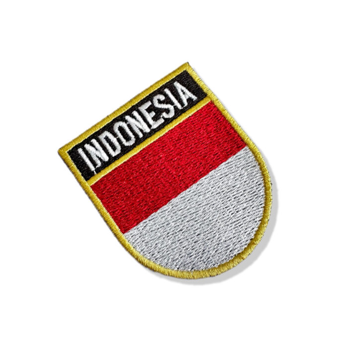 BP0419E-011 Bandeira Indonesia Patch Bordado 5,7x6,8cm - Image 10