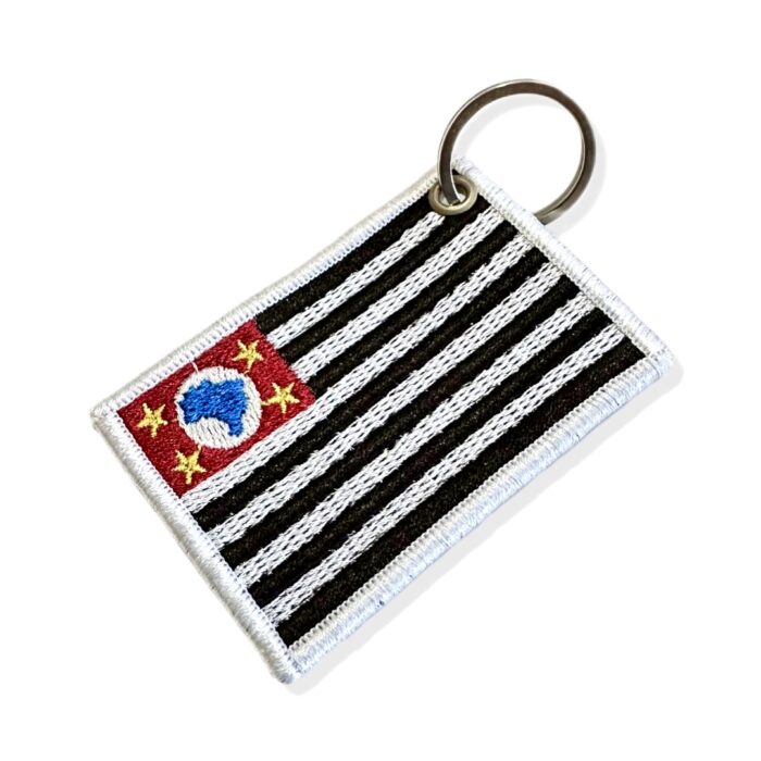 BE0045-006 Bandeira São Paulo Brasil Patch Bordado 7,5x5,0cm - Imagem 5