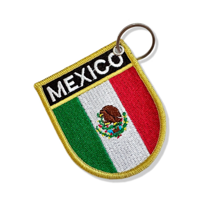 BP0050E-001 Bandeira México Patch Bordado 6,8x8,0cm - Imagem 5