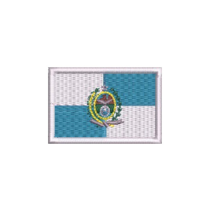 BE0136-016 Bandeira Rio de Janeiro Patch Bordado 5,7x3,8cm - Image 3