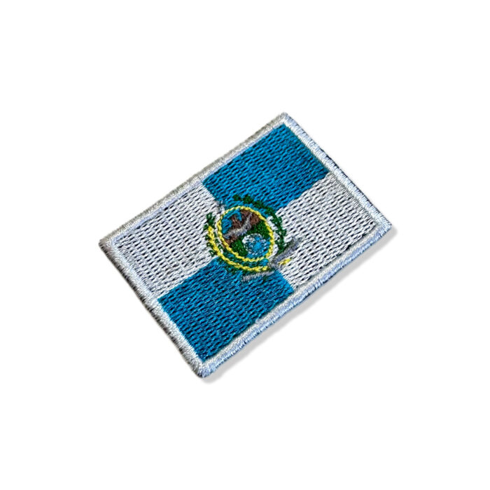 BE0136-016 Bandeira Rio de Janeiro Patch Bordado 5,7x3,8cm