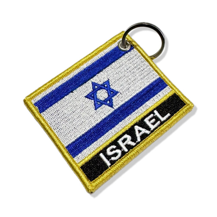 BP0009N-001 Bandeira Israel Patch Bordado 7,5x6,3cm - Image 2