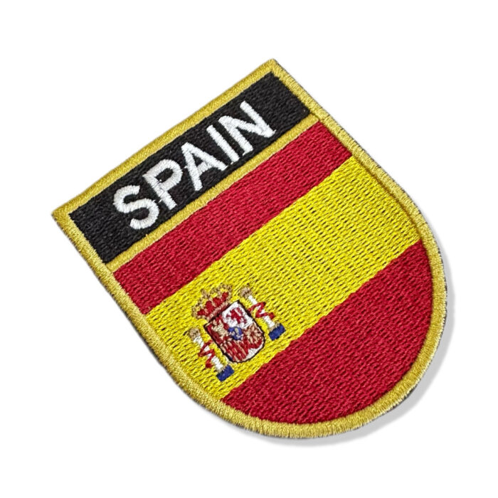 BP0084E-001 Bandeira Espanha Patch Bordado 6,8x8,0cm