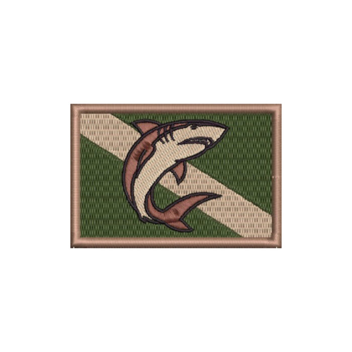 BD0176-003 Bandeira Bordada Mergulhador 7,5x5cm - Imagem 7