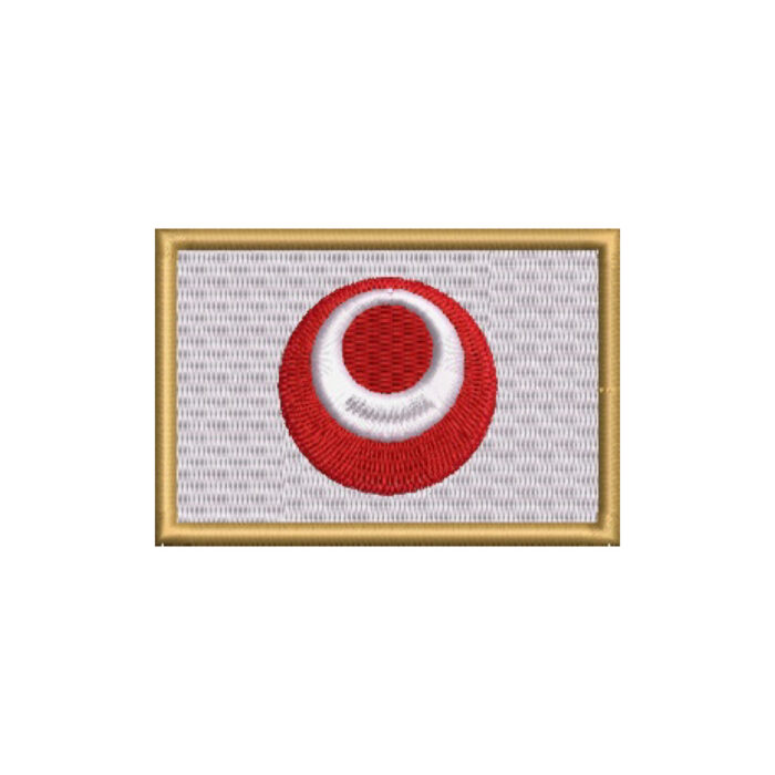 BE0414-001 Bandeira Okinawa Patch Bordado 7,5x5,0cm - Image 7