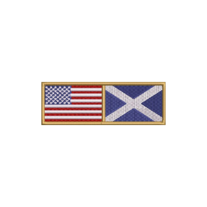 BP0055-0004-011 Bandeira USA Escócia Patch Bordado 11x3,8cm - Image 8