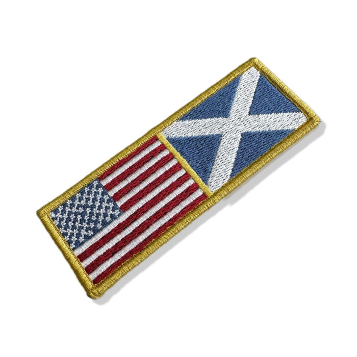 BP0055-0004-011 Bandeira USA Escócia Patch Bordado 11x3,8cm - Image 3