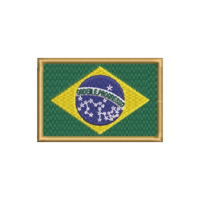 BP0403-021 Bandeira Brasil Patch Bordado 10,2x6,8cm - Image 7