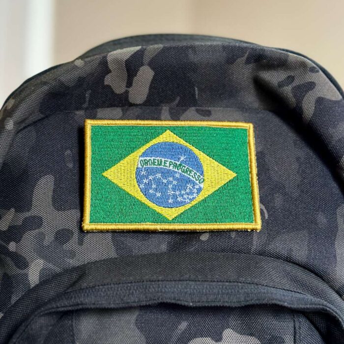 BP0403-021 Bandeira Brasil Patch Bordado 10,2x6,8cm - Image 4