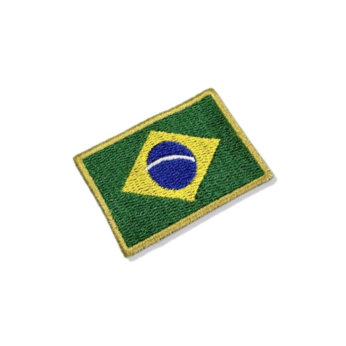 BP0405-011 Bandeira Brasil Patch Bordado 5,7x3,8cm