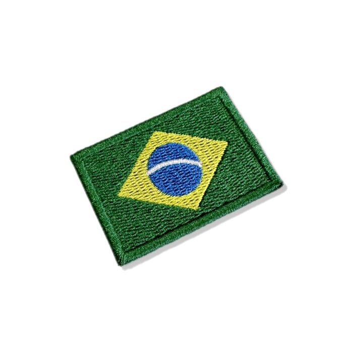 BP0405-015 Bandeira Brasil Patch Bordado 5,7x3,8cm