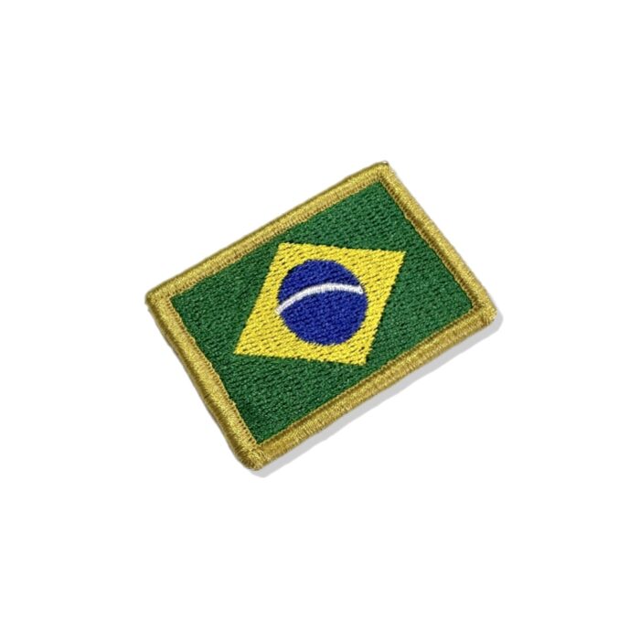 BP0405-011 Bandeira Brasil Patch Bordado 5,7x3,8cm - Image 2