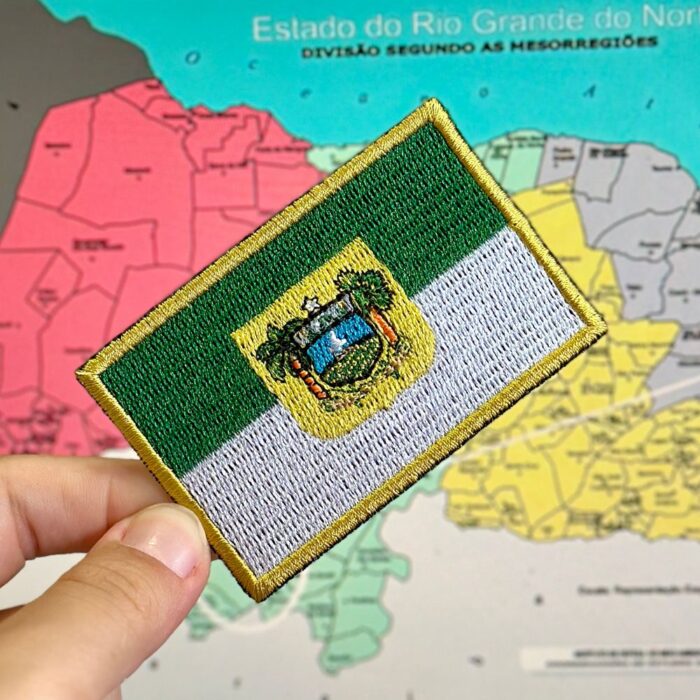 BE0139-001 Bandeira Rio Grande do Norte Bordado 7,5x5,0cm - Image 2