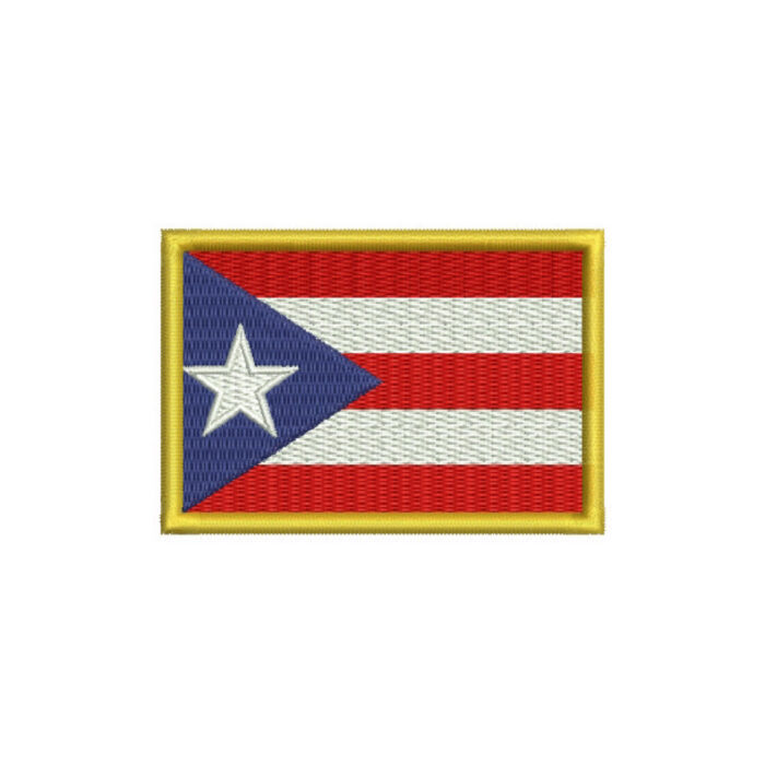 BP0101-001 Bandeira Porto Rico Patch Bordado 7,5x5,0cm - Image 7