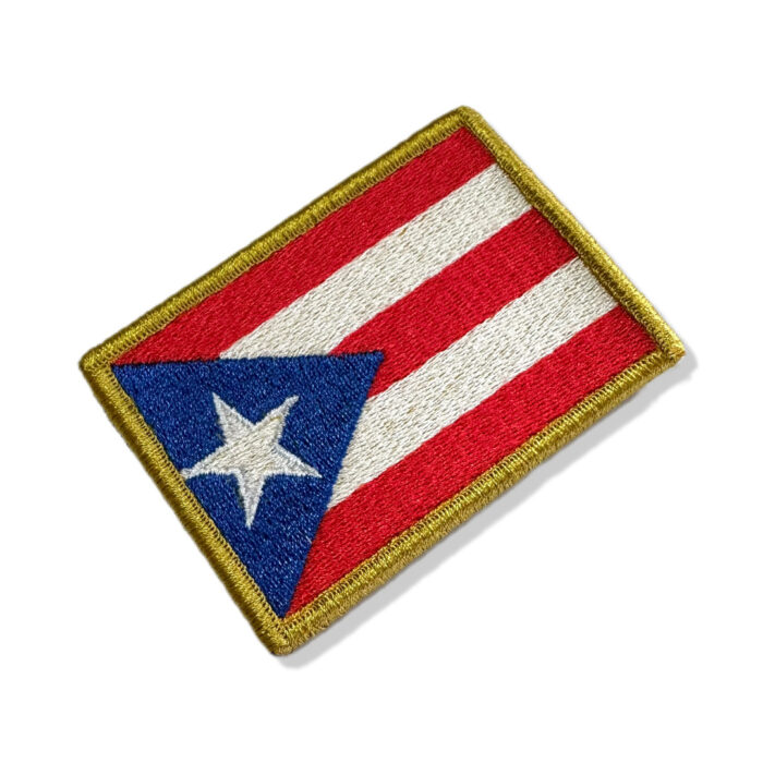 BP0101-001 Bandeira Porto Rico Patch Bordado 7,5x5,0cm - Image 3