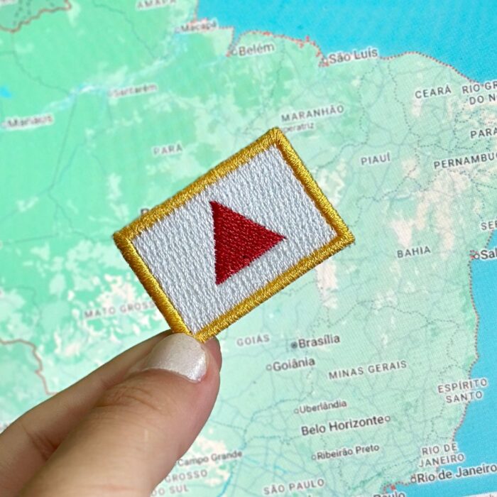 BE0048-031 Bandeira Minas Gerais Patch Bordado 3,8x2,5cm - Image 2