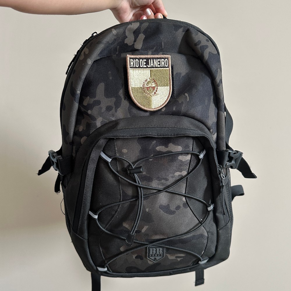 BE0136E-003 Bandeira Rio de Janeiro Brasil Patch Bordado 6,8x8,0cm - Imagem 4