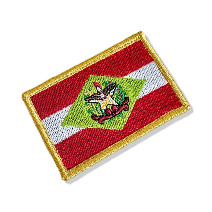 BE0168-001 Bandeira Santa Catarina Bordada 7,5x5cm - Image 3