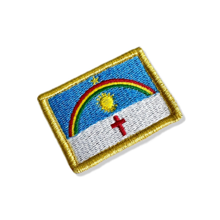 BE0420-011 Bandeira Pernambuco Patch Bordado 5,7x3,8cm - Image 3