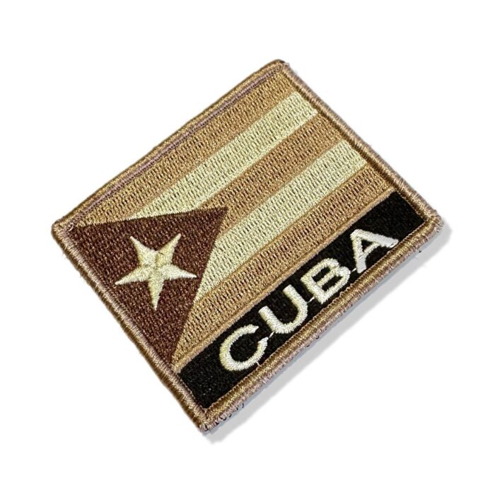 BP0010N-004 Bandeira Cuba Patch Bordado 7,5x6,3cm - Image 3