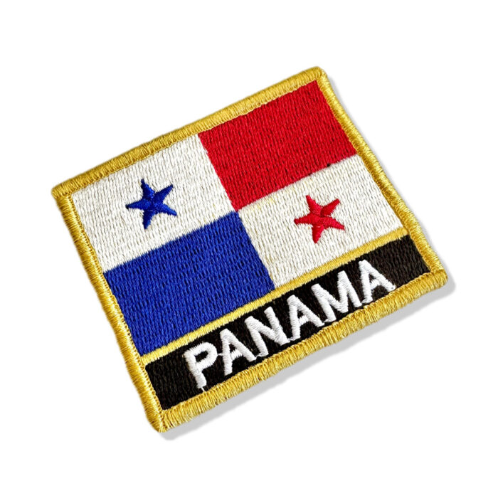 BP0102N-001 Bandeira Panamá Patch Bordado 7,5x6,3cm - Image 3