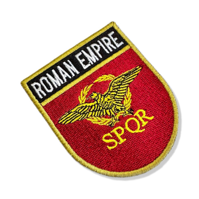 BP0234E-001 Bandeira Império Romano Patch Bordado 6,8x8,0