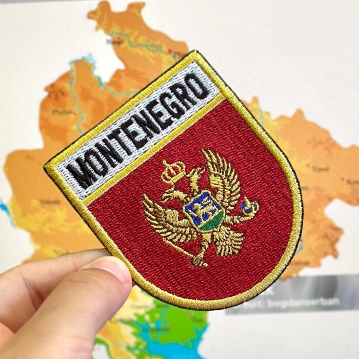 BP0243E-001 Bandeira Montenegro Patch Bordado 6,8x8,0 - Image 2