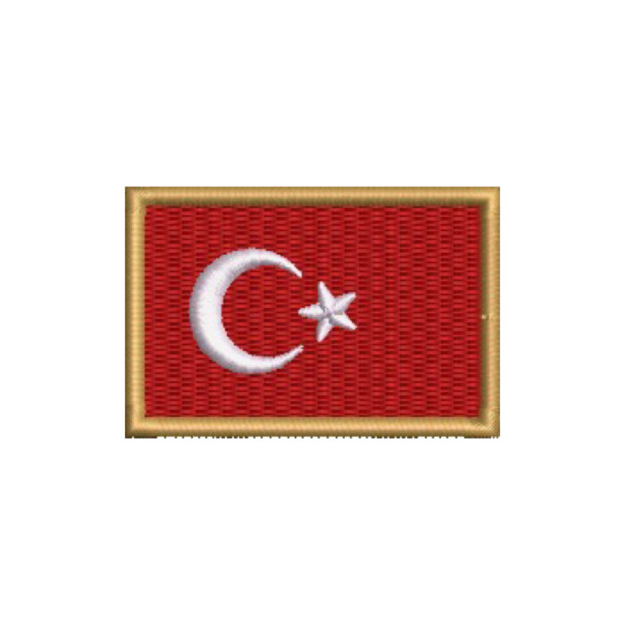 BP0428-011 Bandeira Turquia Patch Bordado 5,7x3,8cm - Image 7