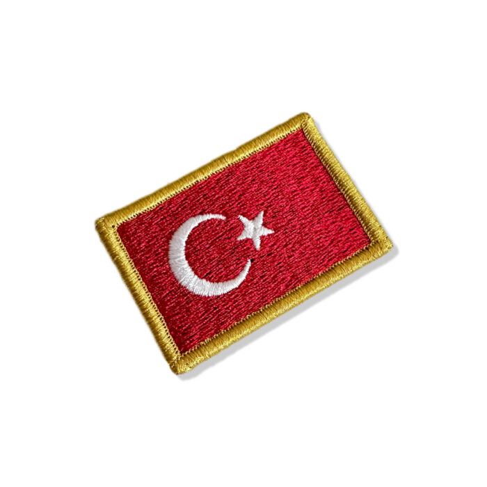 BP0428-011 Bandeira Turquia Patch Bordado 5,7x3,8cm - Image 3