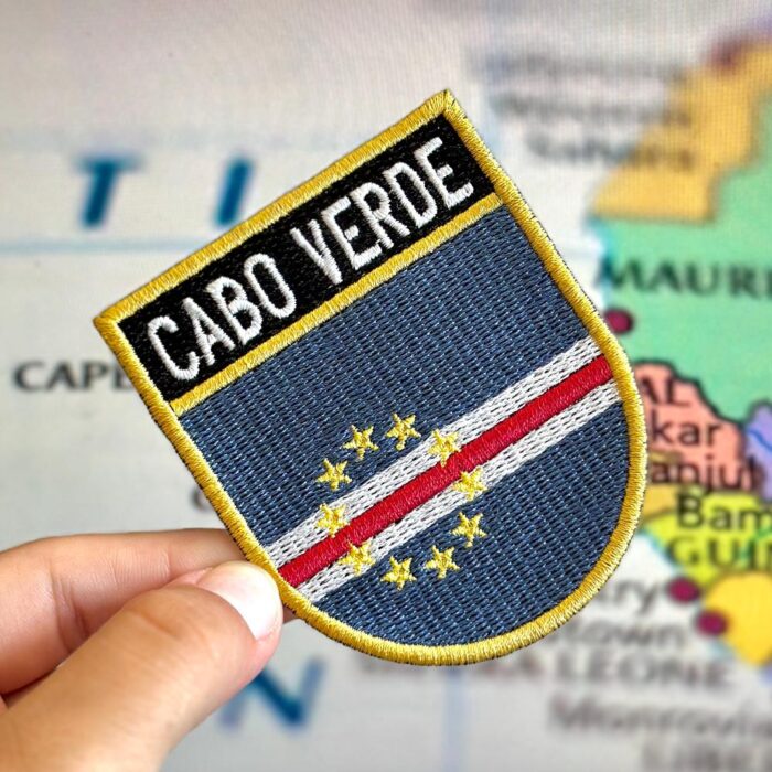 BP0434E-001 Bandeira Cabo Verde Patch Bordado 6,8x8,0 - Image 2