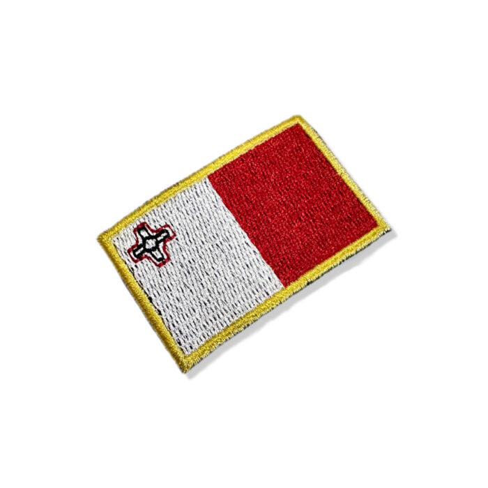 BP0435-011 Bandeira Malta Patch Bordado 5,7x3,8cm