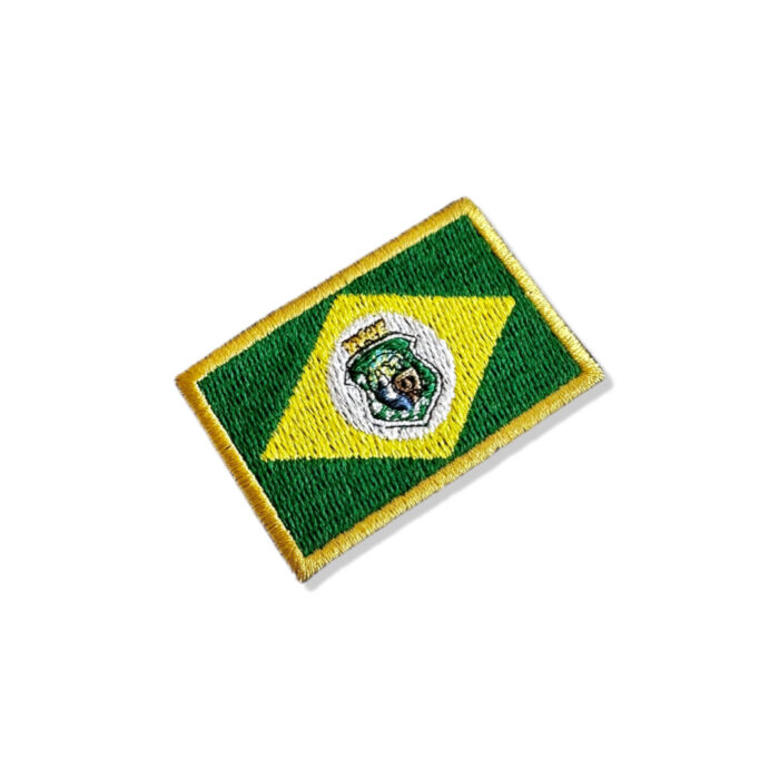 BE0427-011 Bandeira Ceará Patch Bordado 5,7x3,8cm