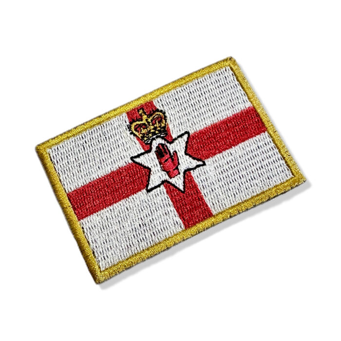 BP0215-001 Bandeira Irlanda do Norte Bordado 7,5x5,0cm