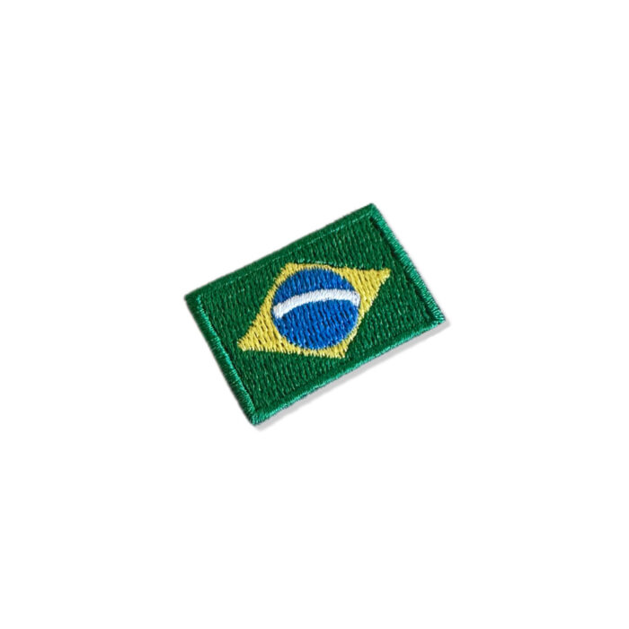 BP0403-037 Bandeira Brasil Patch Bordado 3,8x2,5cm