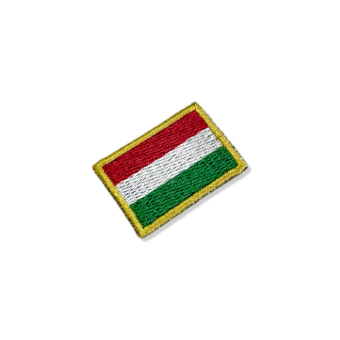 BP0406-031 Bandeira Hungria Patch Bordado 3,8x2,5cm