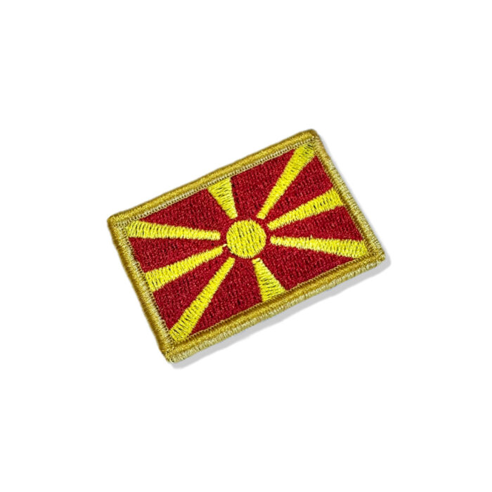 BP0417-011 Bandeira Macedônia do Norte Patch Bordado 5,7x3,8cm - Image 3