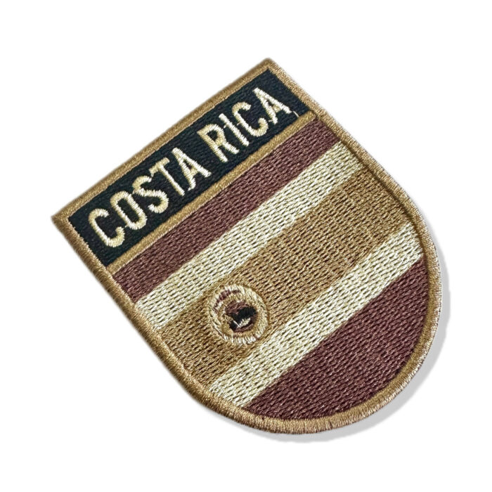 BP0201E-004 Bandeira Costa Rica Patch Bordado 6,8x8,0cm