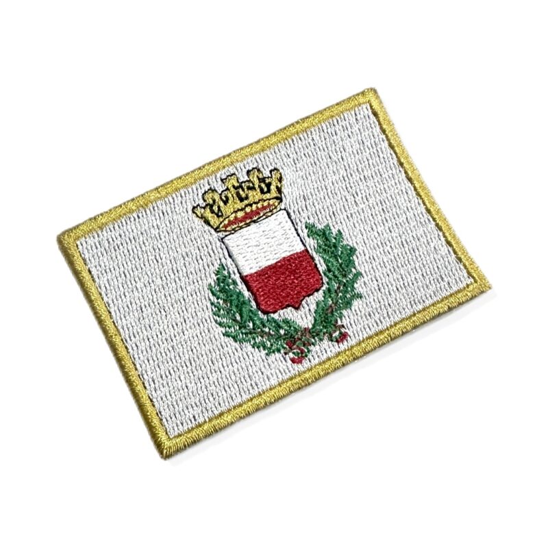 BC0238-001 Bandeira Lucca Itália Patch Bordado 7,5x5,0cm