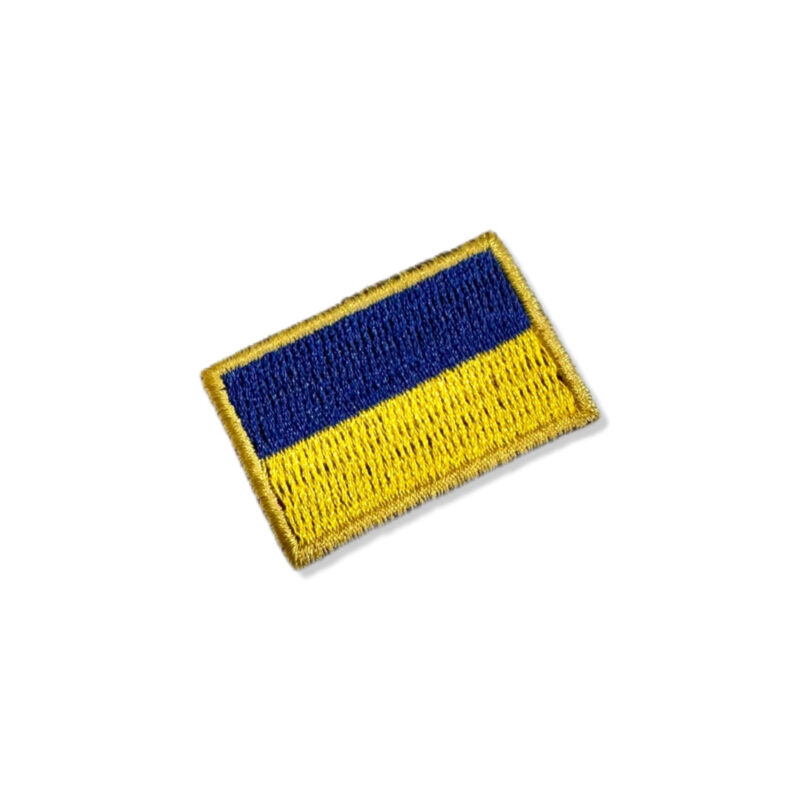 BP0408-031 Bandeira Ucrânia Patch Bordado 3,8x2,5cm