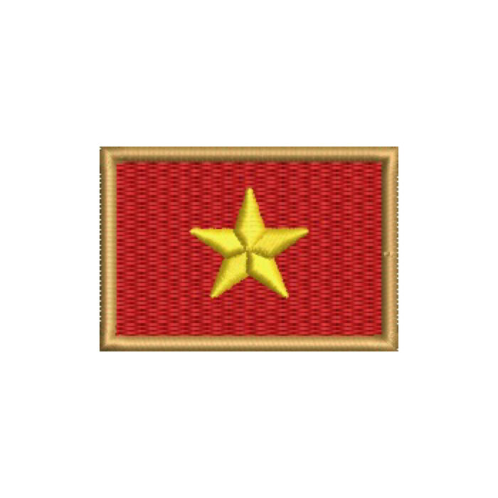 BP0411-011 Bandeira Vietnã do Norte Patch Bordado 5,7x3,8cm - Imagem 9