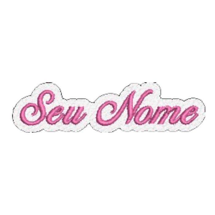 V0039-001 Seu Nome Personalizado Patch Bordado 6,2x1,2cm