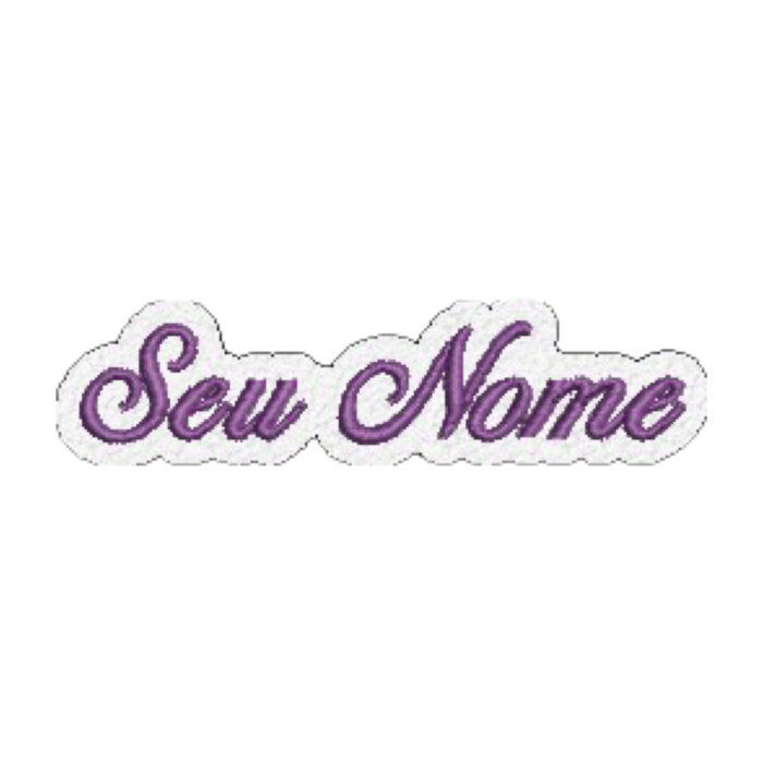 V0039-001 Seu Nome Personalizado Patch Bordado 6,2x1,2cm - Imagem 3