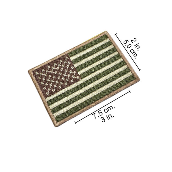 BP0055-003 Bandeira USA Patch Bordado 7,5x5,0cm - Imagem 2