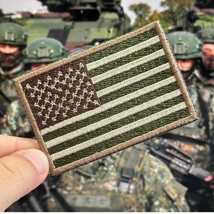 BP0055-003 Bandeira USA Patch Bordado 7,5x5,0cm - Imagem 3