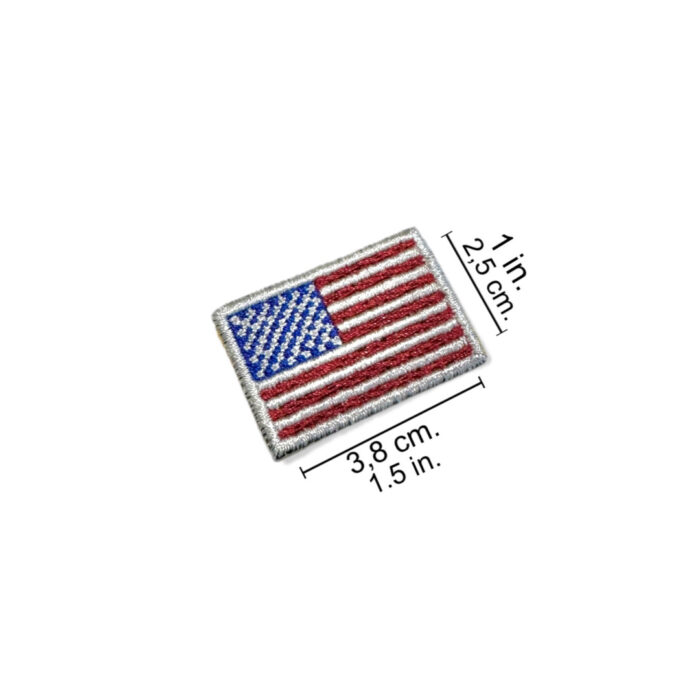 BP0055-036 Bandeira USA Patch Bordado 3,8x2,5cm - Imagem 2