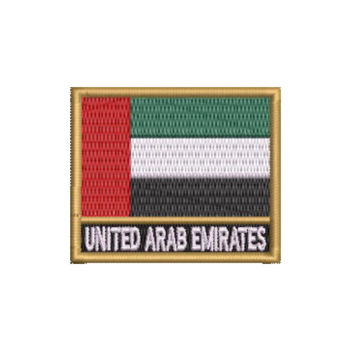 BP0210N-011 Bandeira U.A.E Patch Bordado 5,7x4,8 cm - Imagem 9