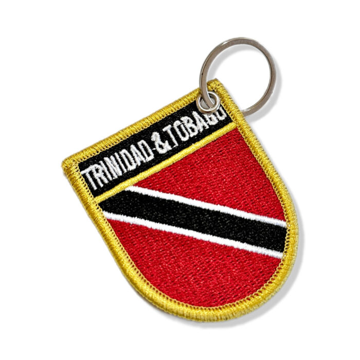 BP0225E-011 Bandeira Trindade Tobago Patch Bordado 5,7x6,8cm - Imagem 7