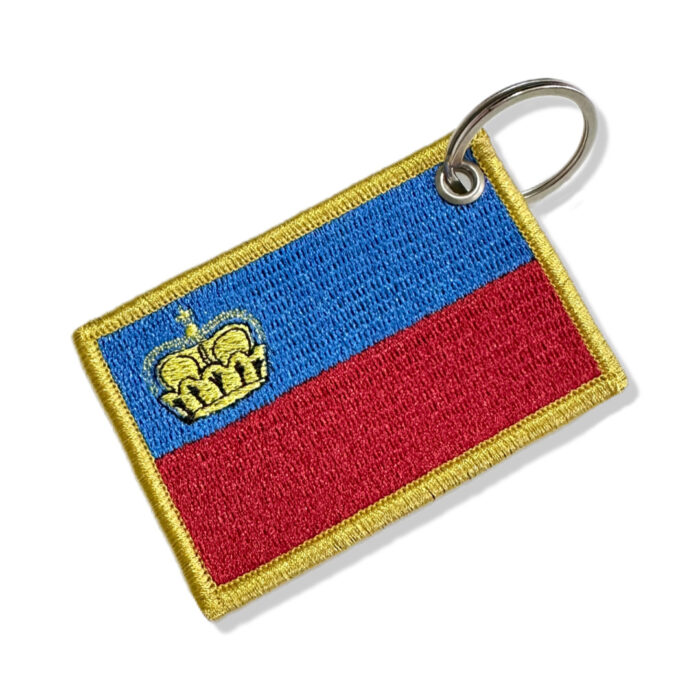 BP0424-001 Bandeira Liechtenstein Patch Bordado 7,5x5,0cm - Imagem 7