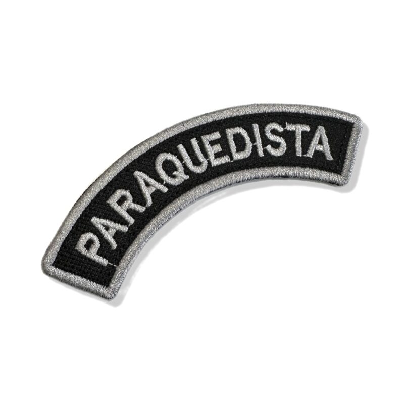 M0216-120B Tarja Paraquedista Patch Bordado 12x4,4cm